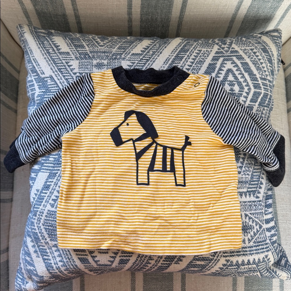 ⛱️2/$5⛱️Striped Yellow and Black Zebra shirt